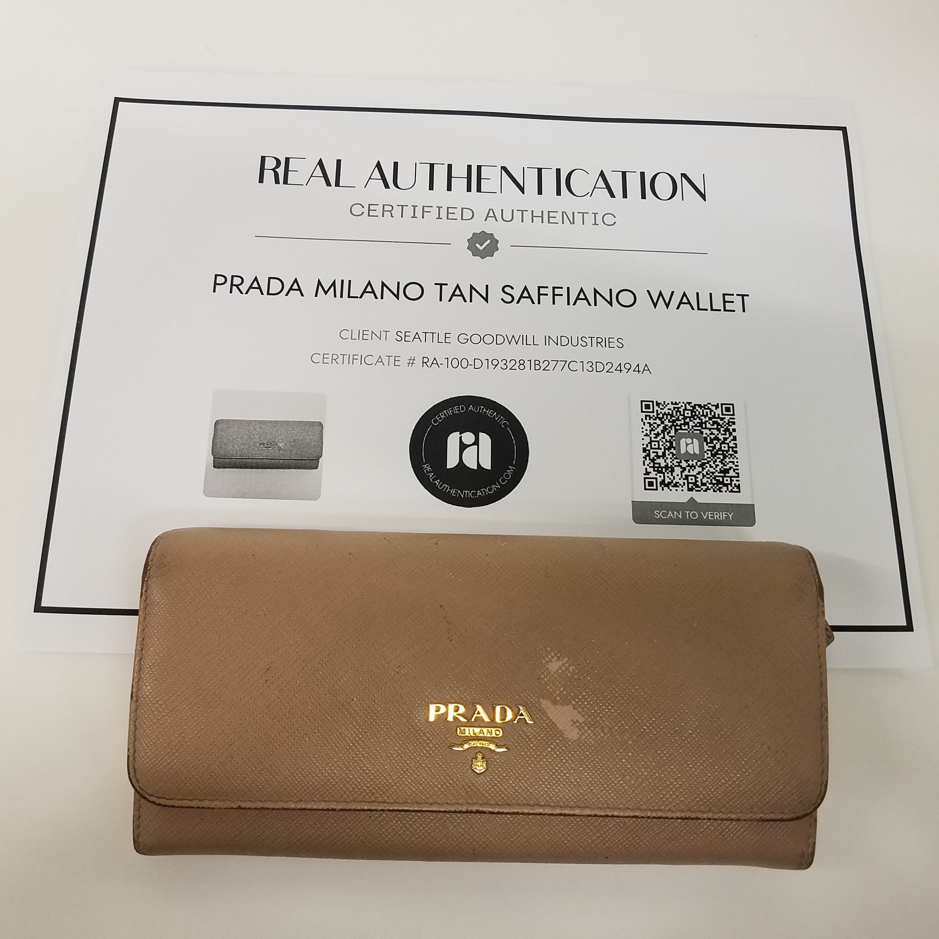 PRADA Blue Saffiano Leather Tri-fold Wallet | Leather wallet, Saffiano  leather, Prada saffiano